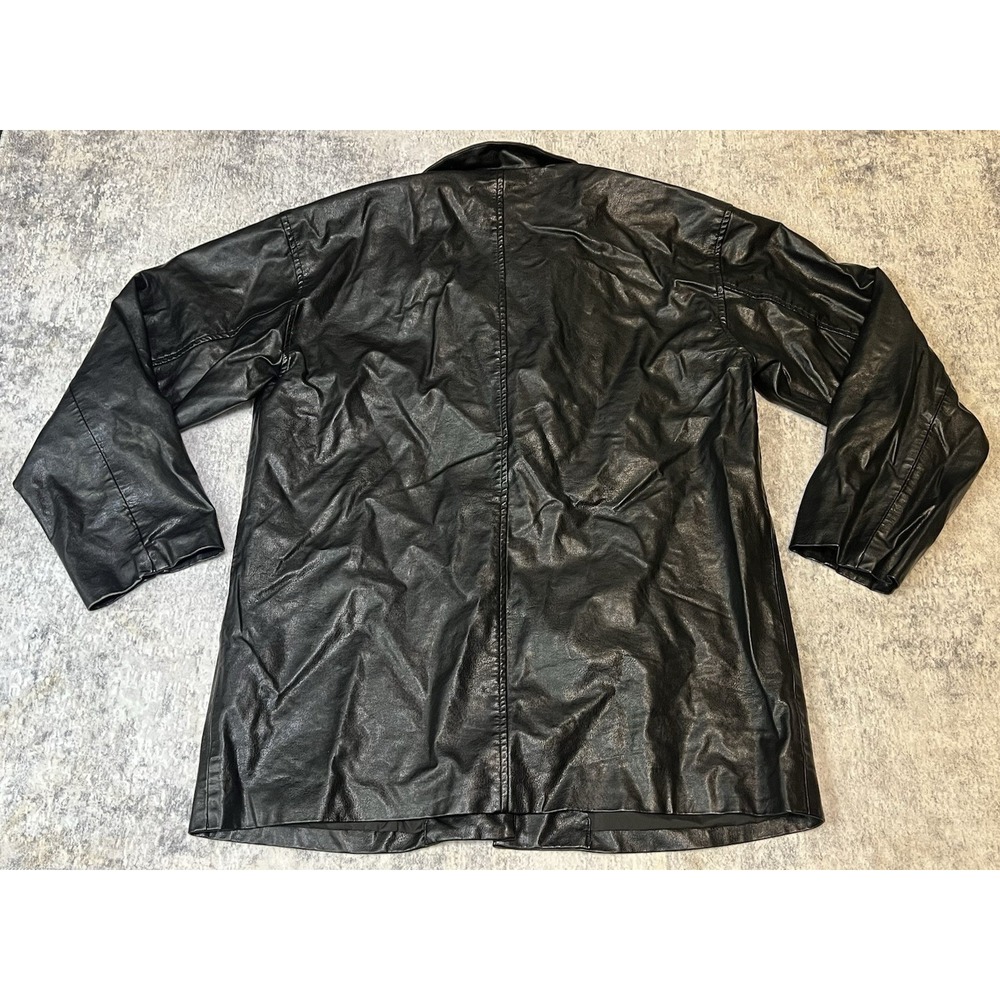 Le Lis Faux Leather Jacket Womens M Black Coat Blazer Outerwear - Picture 3 of 8